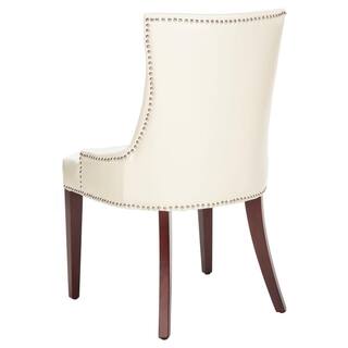 SAFAVIEH Becca WhiteCream Faux Leather Dining Chair MCR4502B