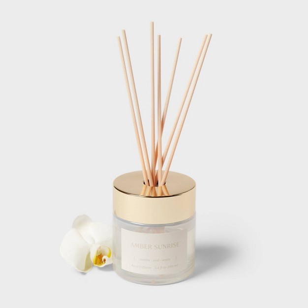 100ml Fiber Reed Diffuser Amber Sunrise