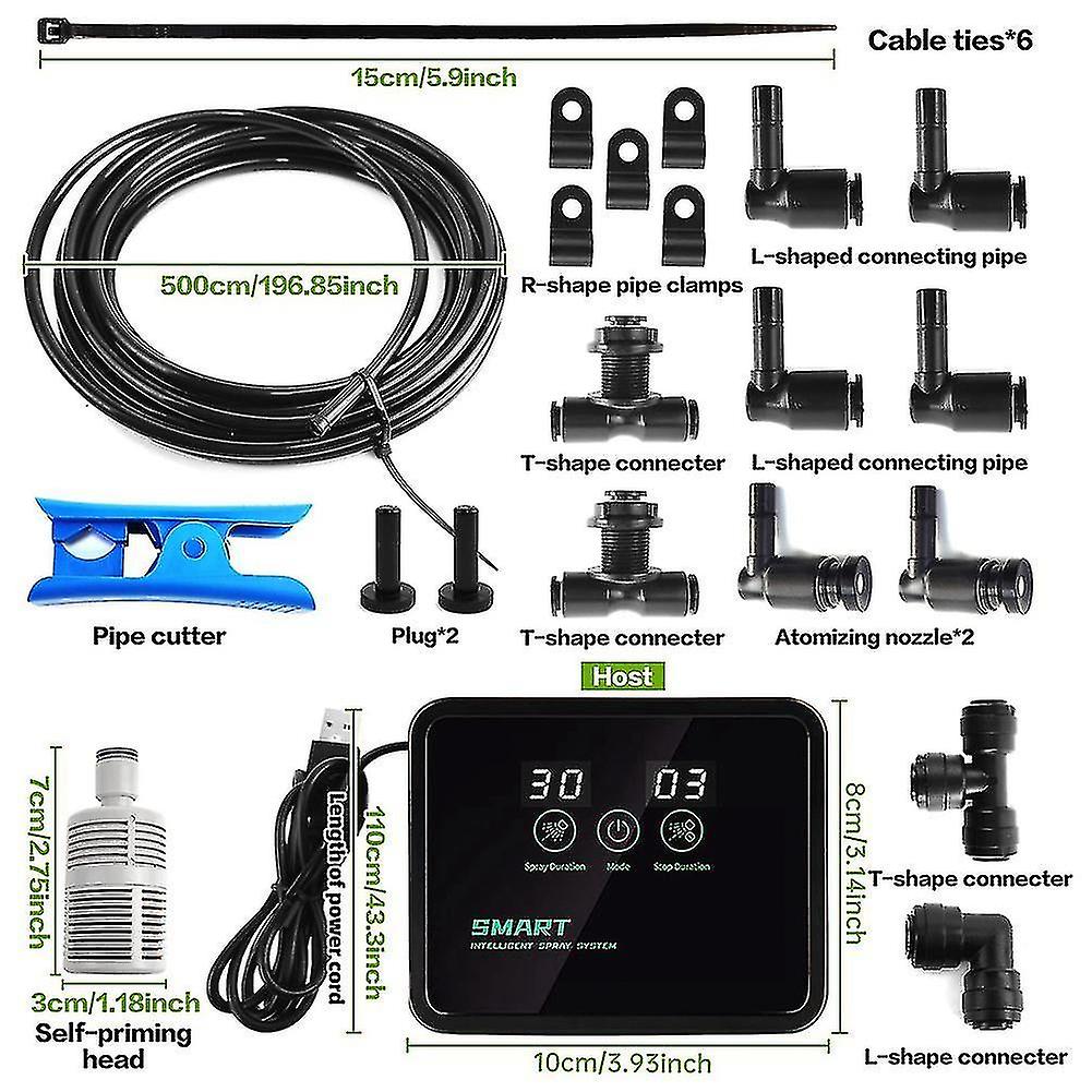 Reptile Fogger Automatic Reptile Mister Fogger For Terrarium， Timed Reptile Humidifiers For Chamele