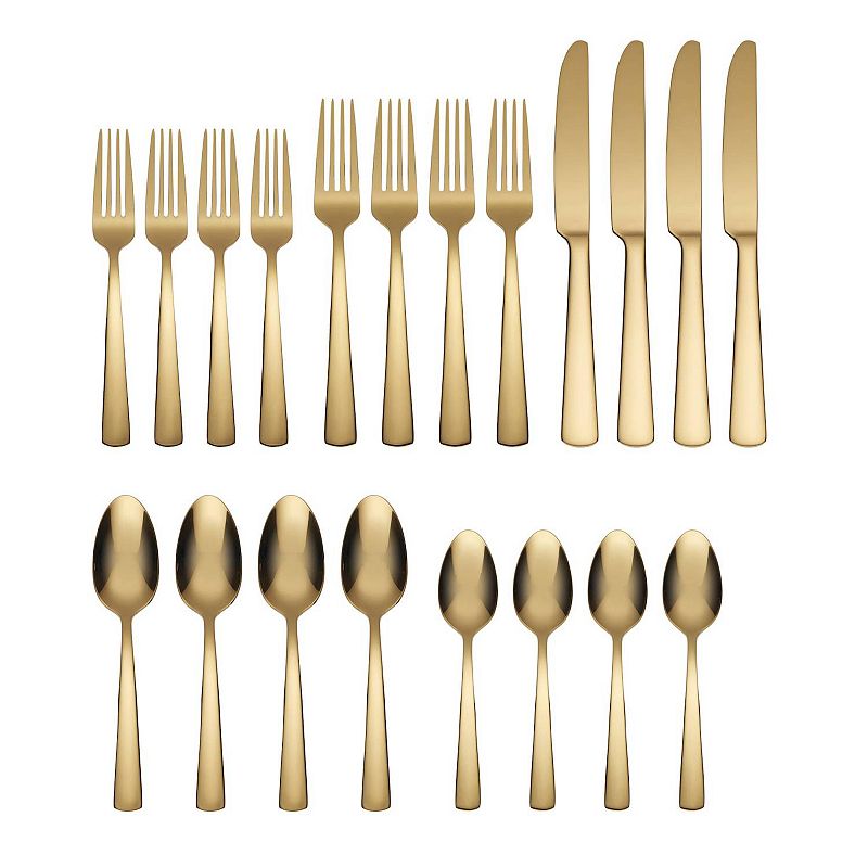 Oneida Aptitude Gold 20-pc. Flatware Set