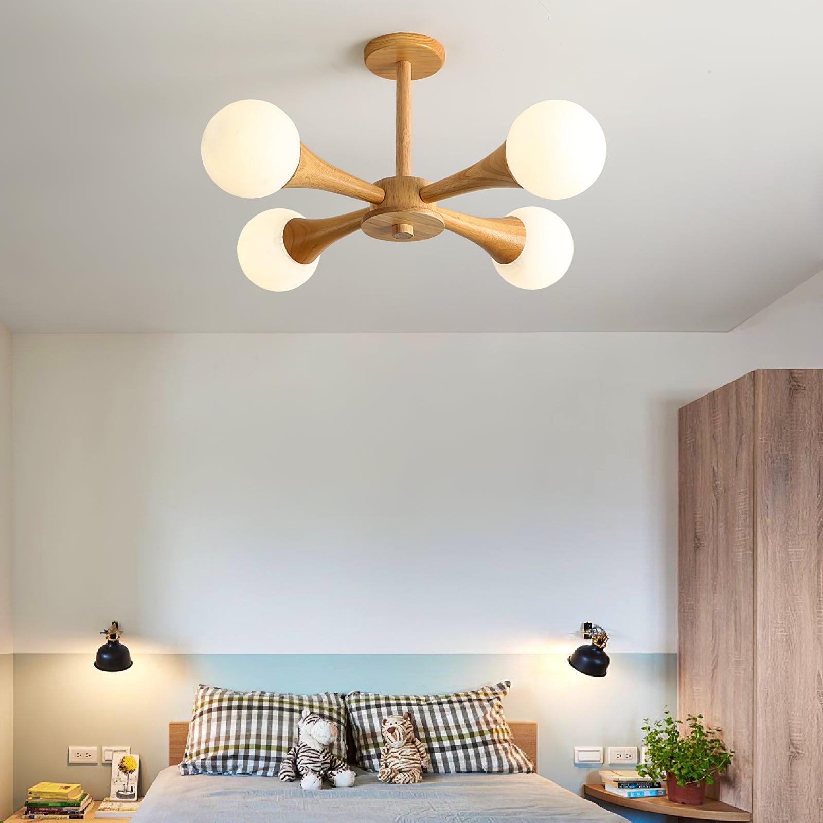 Wooden Nera Chandelier