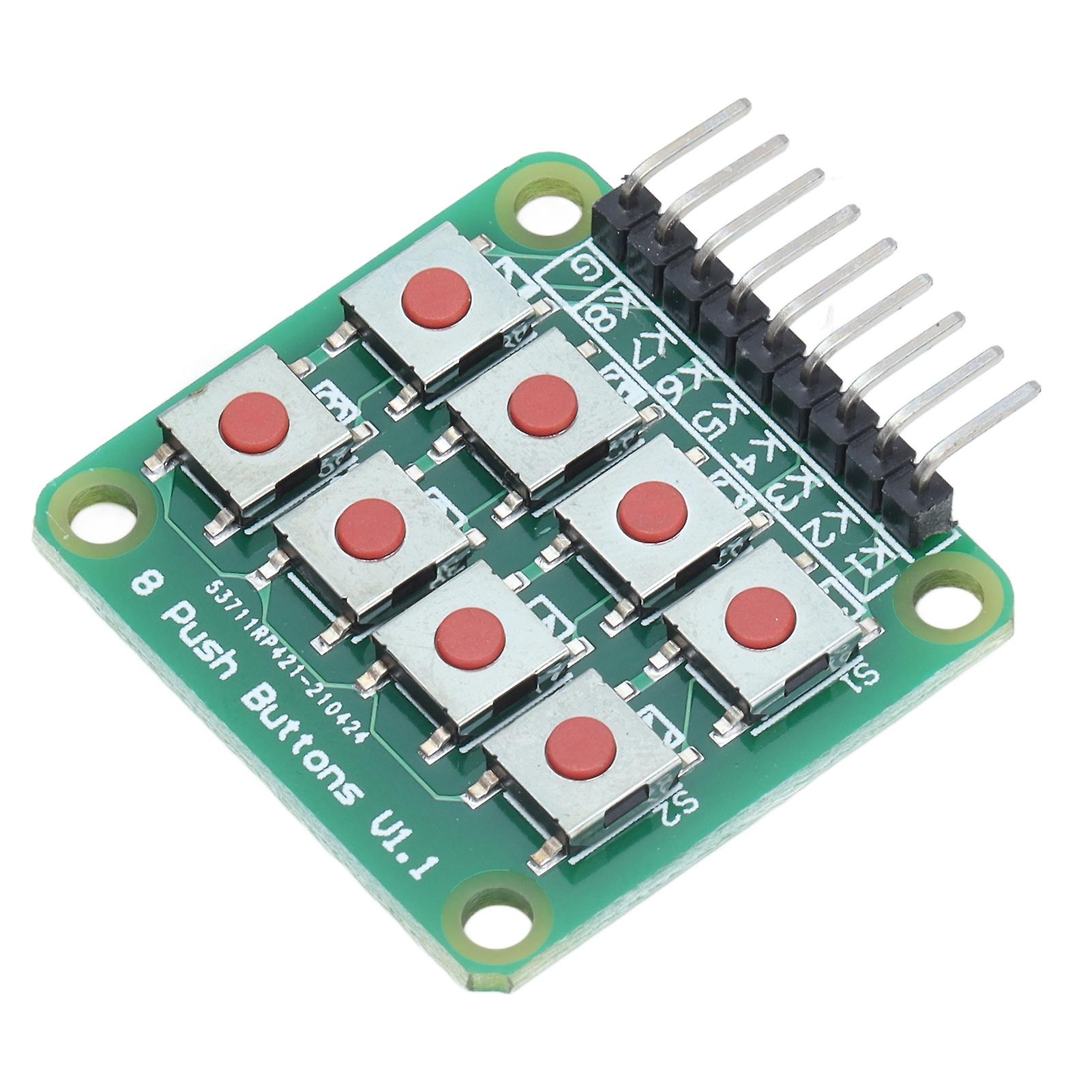 Button Key Module Keypad Board 2x4 Matrix 8 Push Micro Switch For Single Chip Microcomputer