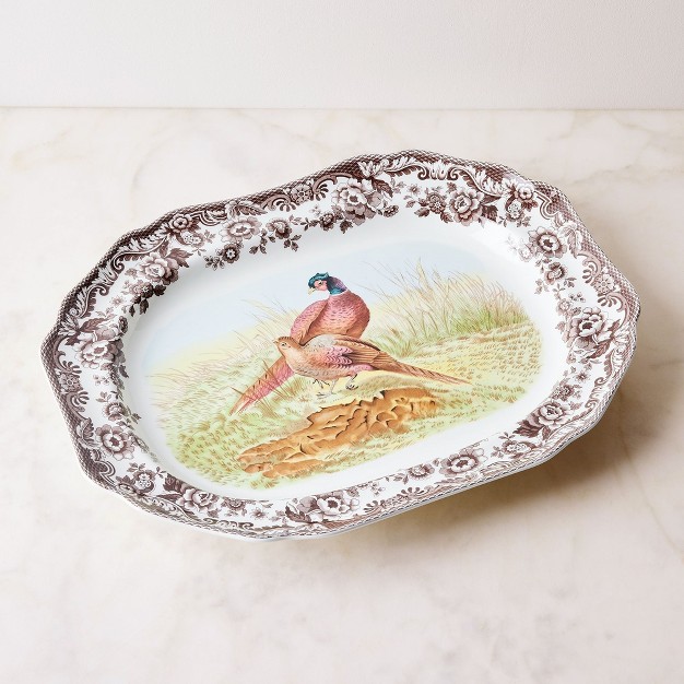 Octagonal Serving Platter Platter For Thanksgiving Dinner Parties And Other Events Made From Fine Porcelain