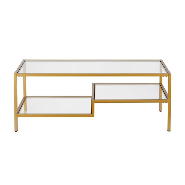 Lovett Coffee Table Brass Finish