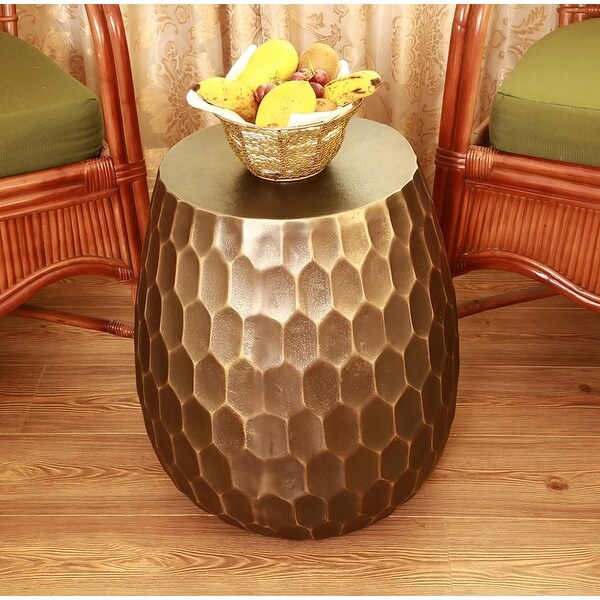 Spi Home Honeycomb Pattern Aluminum Garden Stool