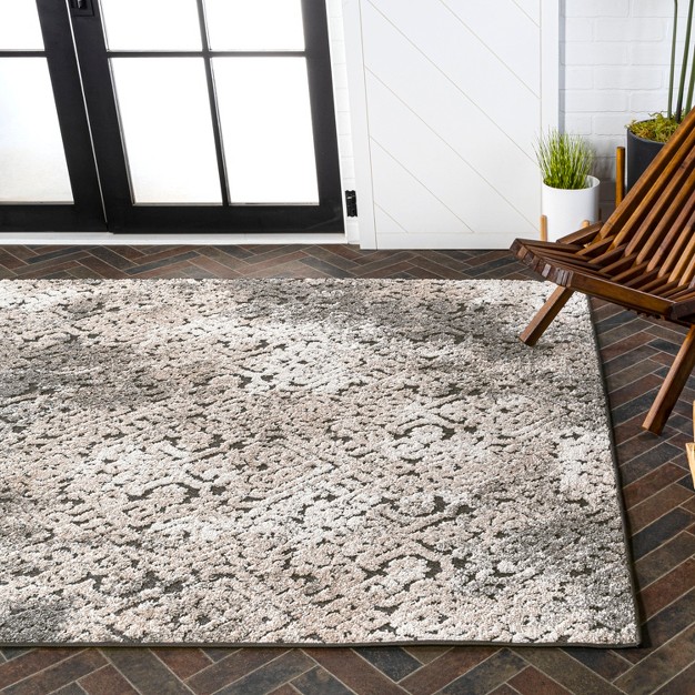 Jonathan Y Duenas High low Shabby Damask Shabby Chic Indoor outdoor Area Rug