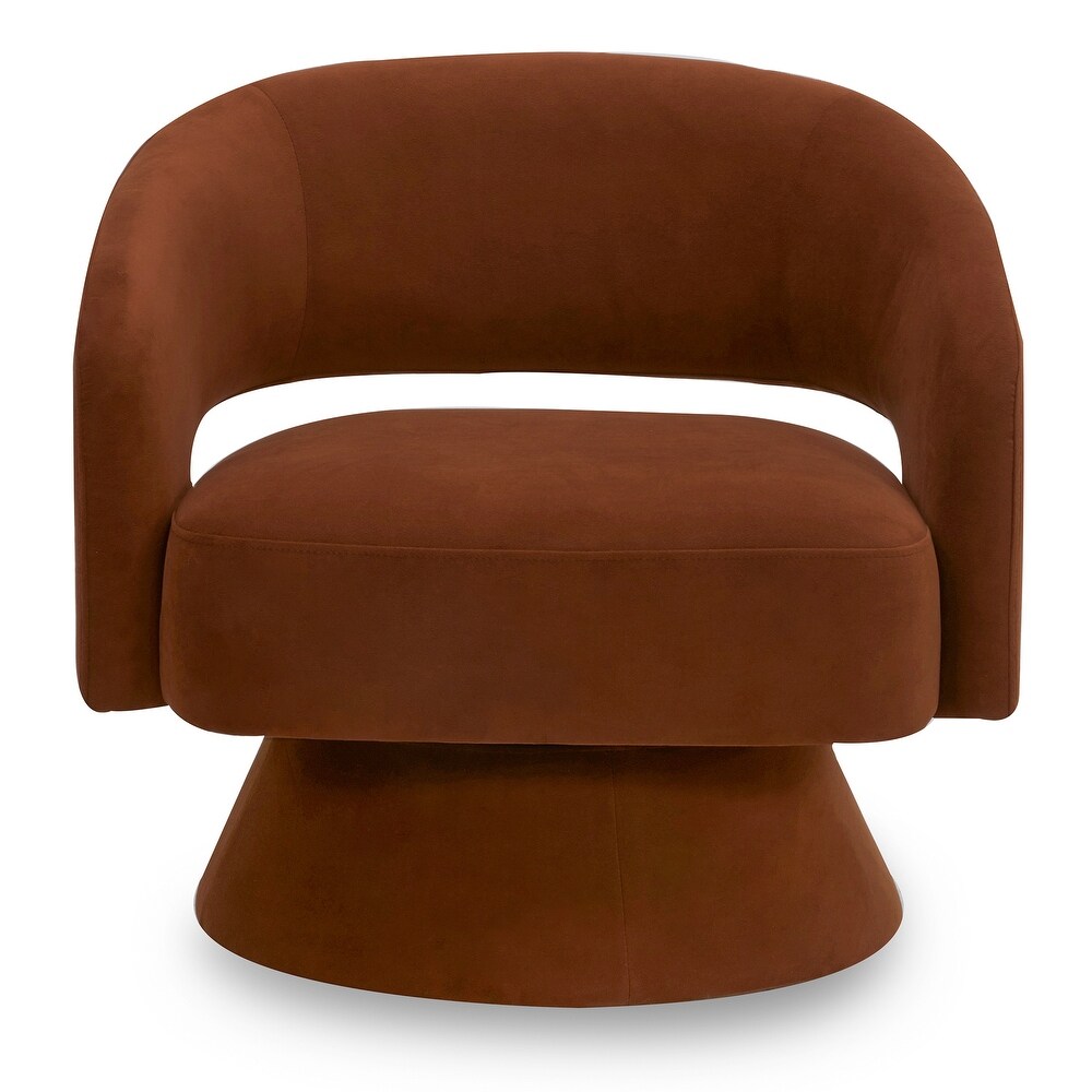 Jamie Swivel Fabric Accent Chair