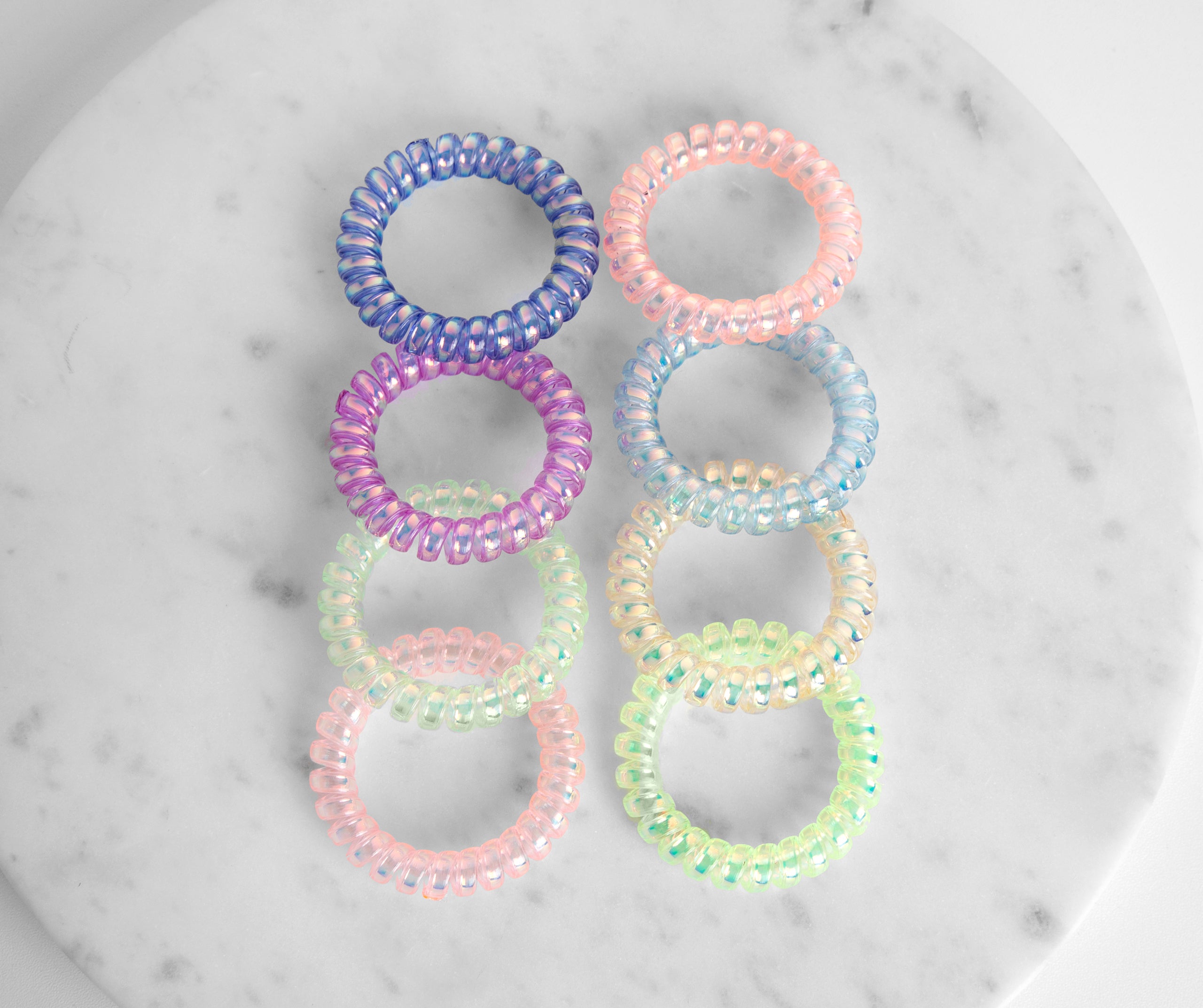 Rainbow Hair Coils Set of 8