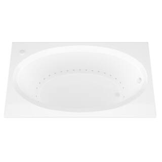 Universal Tubs Imperial 5 ft. Rectangular Drop-in Air Bath Tub in White HD4260VAL