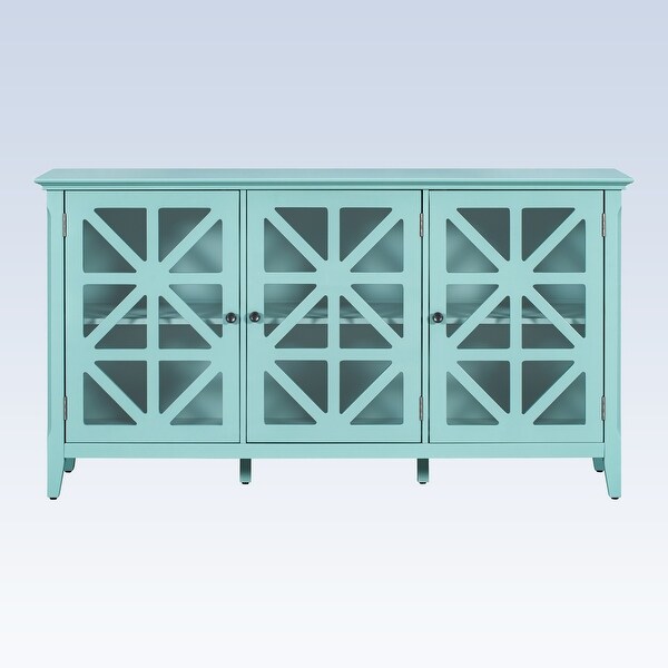 Modern Console Table Sideboard for Living Room With 3 Doors