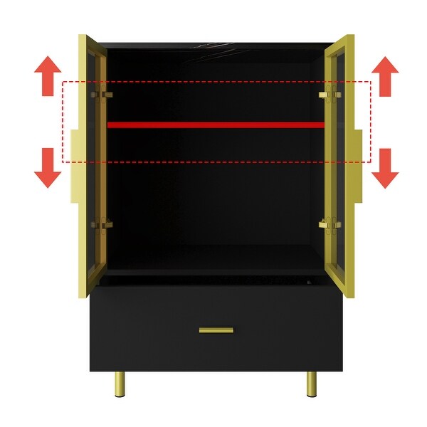 2-Tier Wine Storage Cabinet