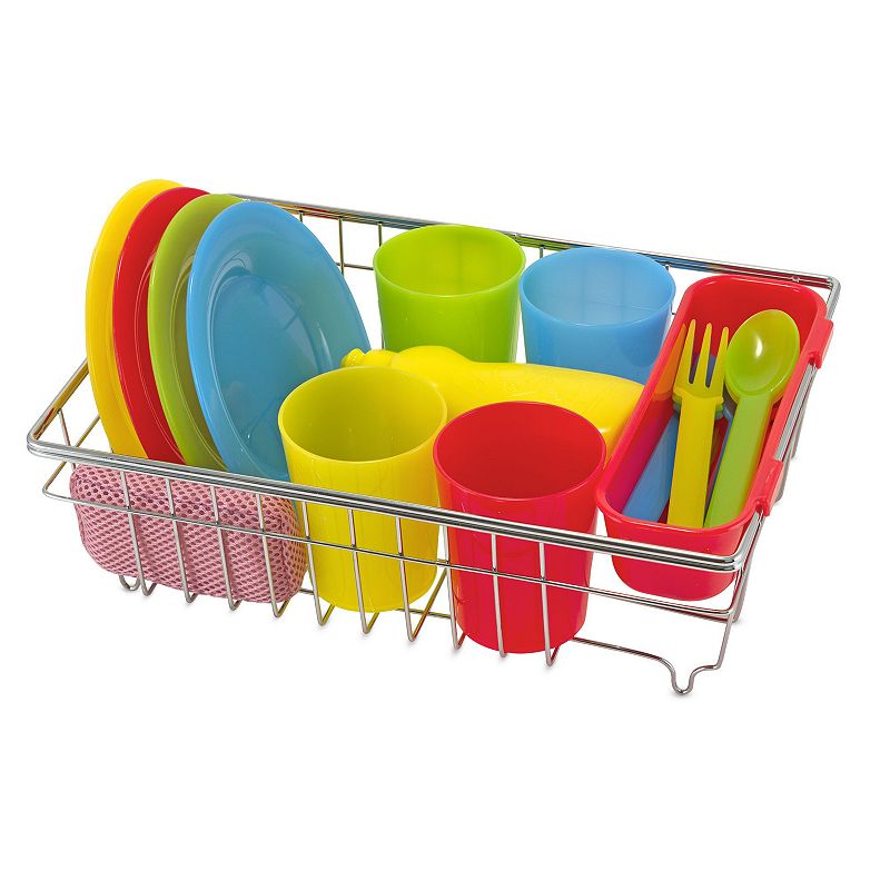 Melissa and Doug Let's Play House! Wash and Dry Dish Set