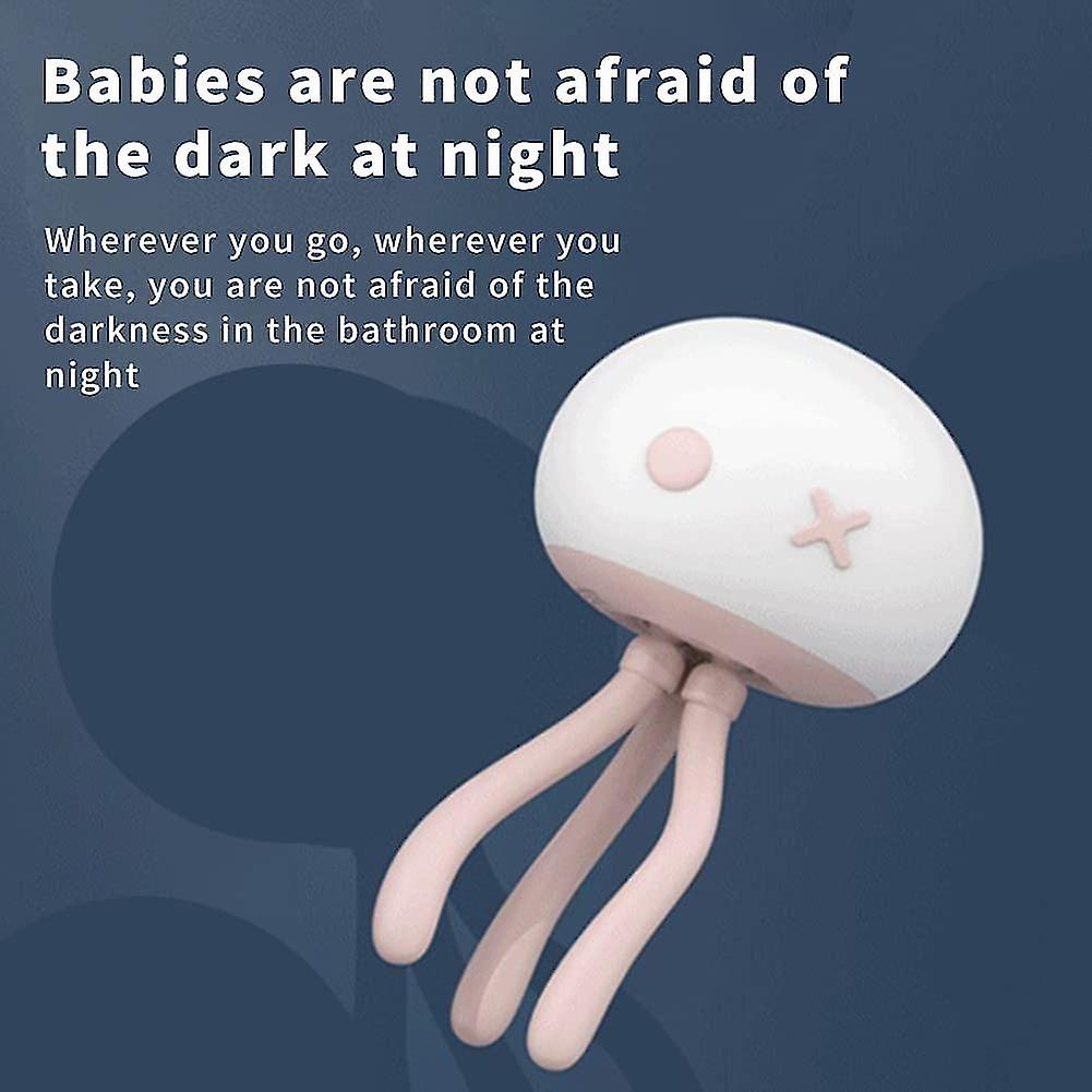 Cute Kids Night Light， Jellyfish Shape Baby Night Light， Touch Control 3 Color Lighting With Rechargeable Charging 1800mah Led Night Light