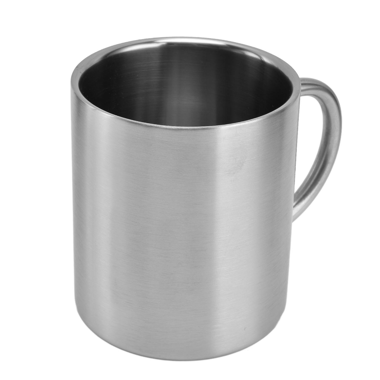 Double Walled Coffee Mugs Stainless Steel Tea Cups for Camping Travel Outdoor Office 410ml