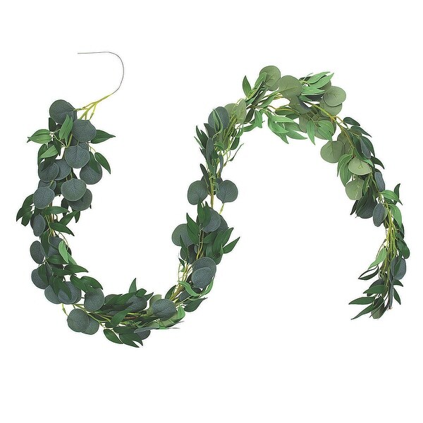 Value Faux Mixed Greenery Garland，Wedding Supplies，Home Decor，6' Long