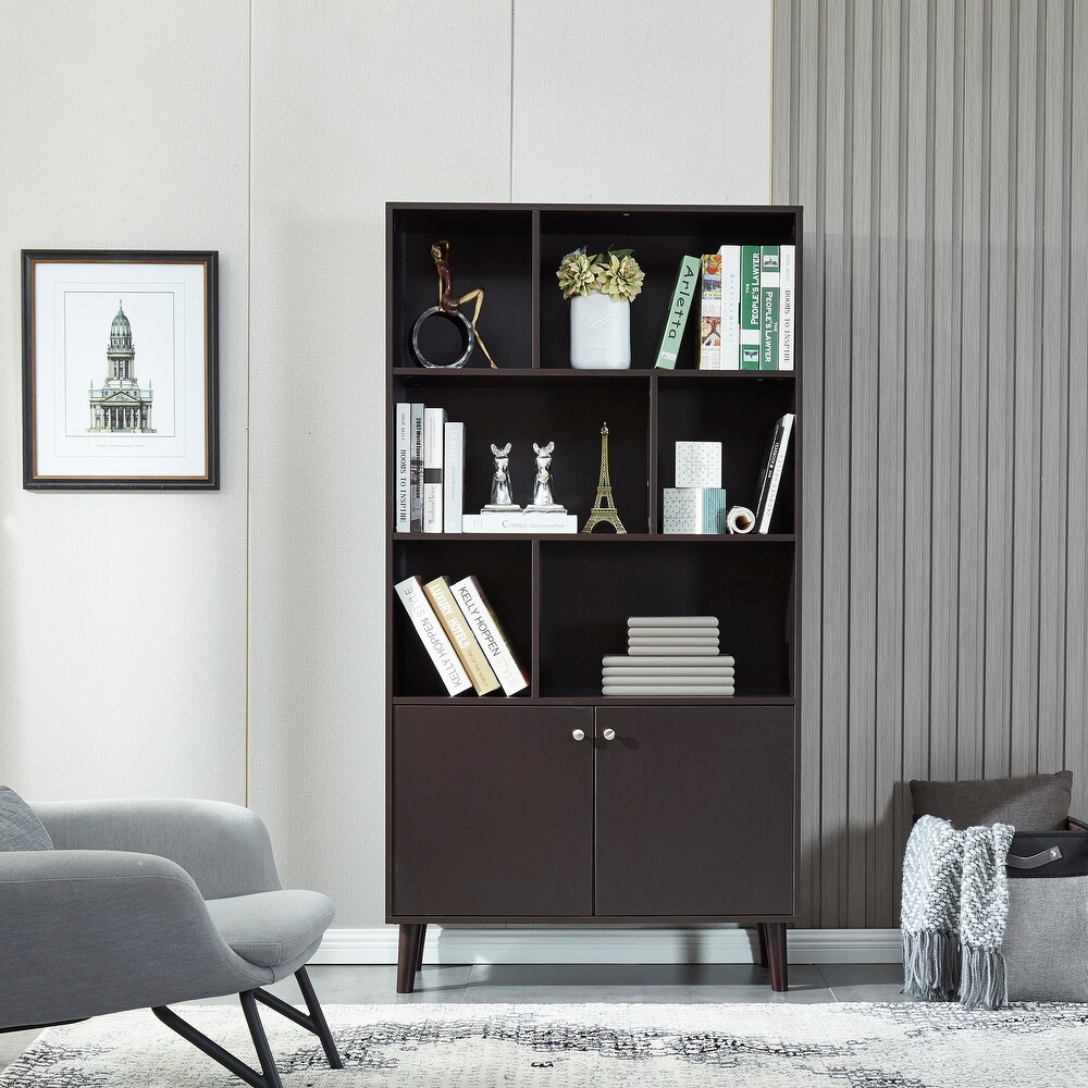 Bookshelf Bookcase Home Office Open Storage Display Shelf Living Room Bedroom Coffee for Bedroom Living Room Office