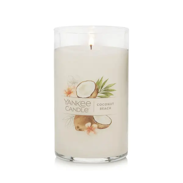 Yankee Candle Coconut Beach Signature Medium Pillar Candle