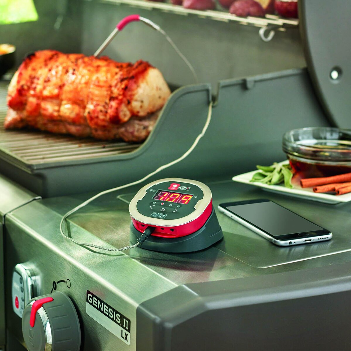 Weber 7203 iGrill 2 Wireless Bluetooth Grill Thermometer With 2 Pro-Meat Probes