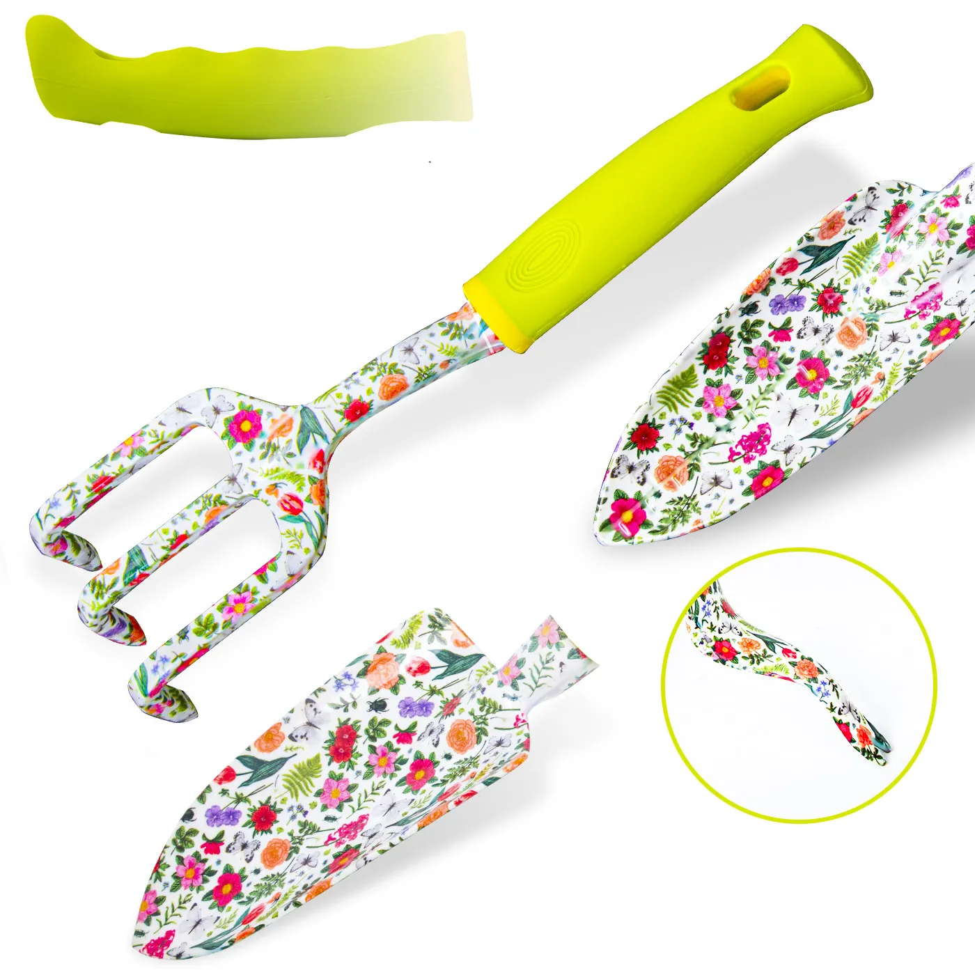 hot sale garden tool kit Floral Printing hand garden tools Aluminum Gardening tool Set for women