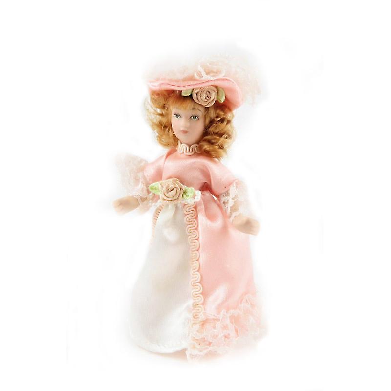 Dolls House Victorian Young Lady Girl Miniature People Porcelain Pk