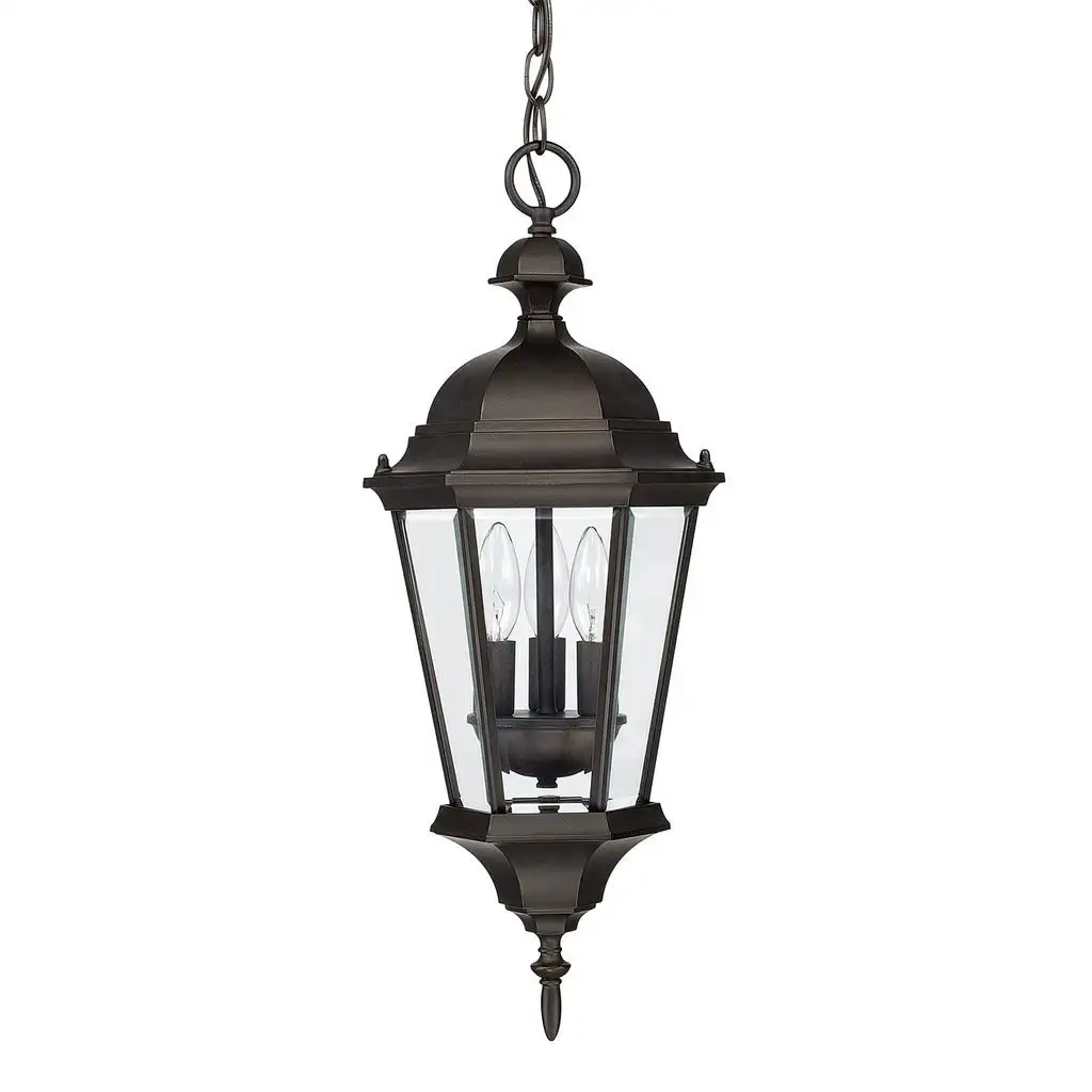 Carriage House 3-light Old Bronze Outdoor Hanging Lantern