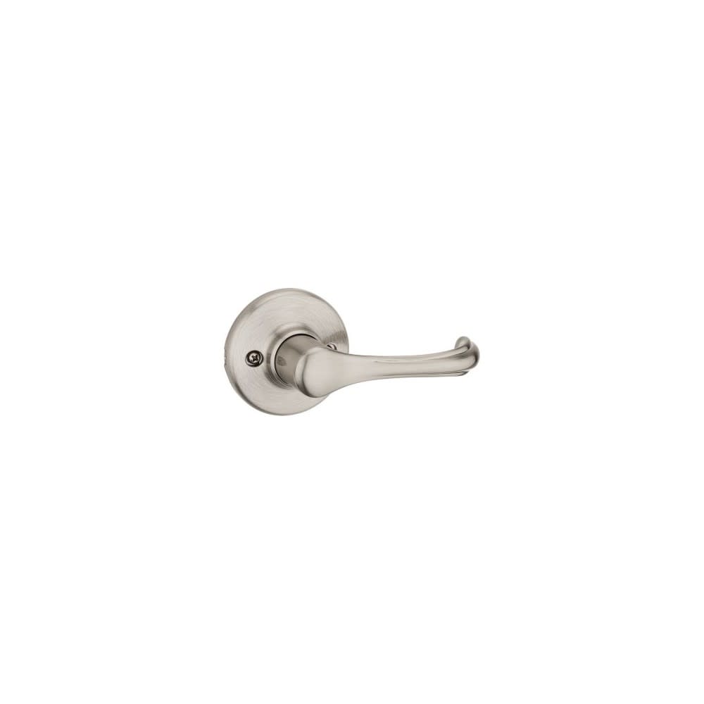 Kwikset Dorian Dummy Door Lever Satin Nickel Interior Pull Only