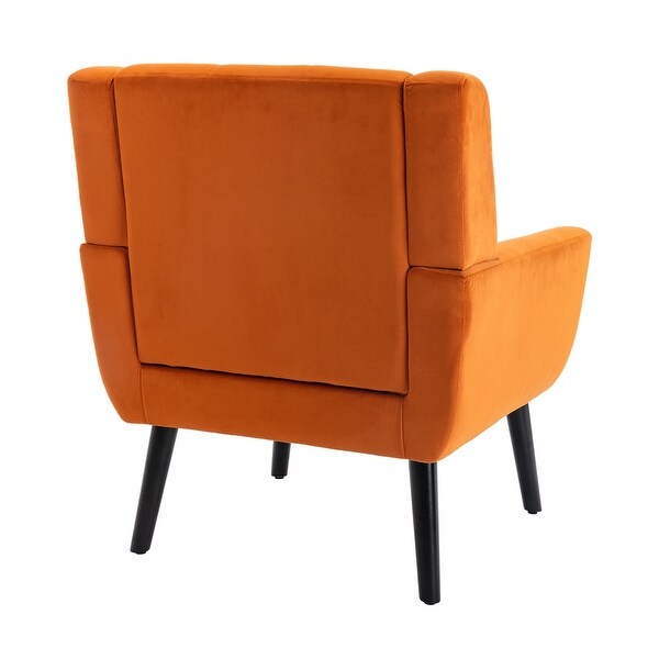 Modern Soft Linen Material Ergonomics Accent Chair