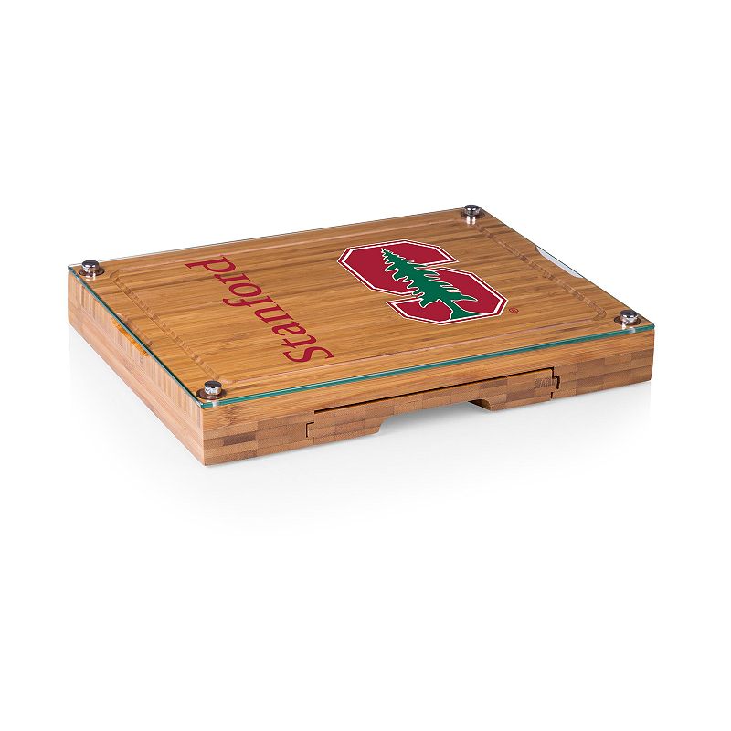 Stanford Cardinal Concerto Glass-Top Cutting Board Set