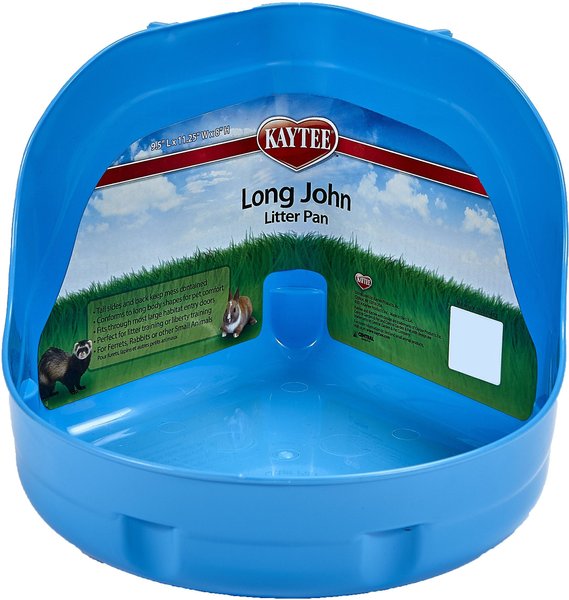 Kaytee Long John Small Pet Litter Pan， Color Varies