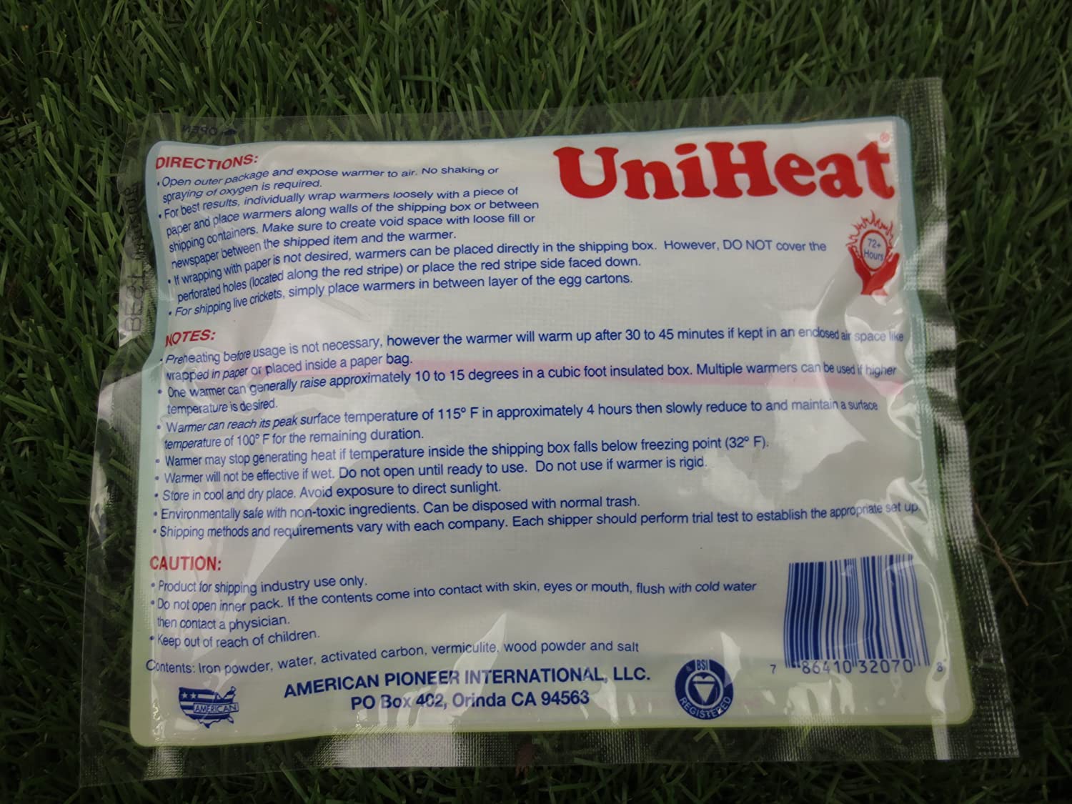 10 PCS x 72 Hour UniHeat Heat Pack for Shipping-Fish-Reptile-Insect-Live-Food-Plants