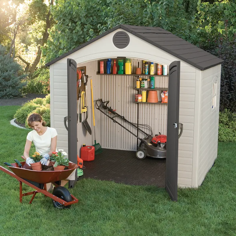 Lifetime 8 ft. x 5 ft. Outdoor Storage Shed