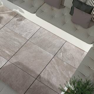 Corso Italia Alpe Silver 24 in. x 24 in. x 0.75 in. Porcelain Paver 610010002001