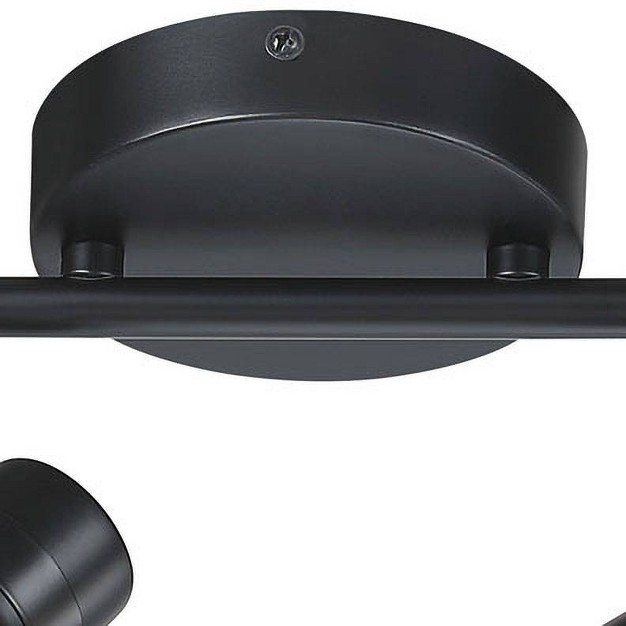 Wide Black 4 light Track Light