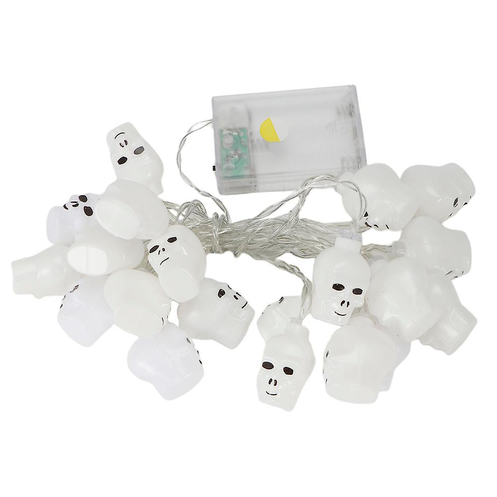 3 Meters 20pcs LED String Lights Halloween Props Skull Pattern Party Decoration Light