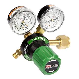 FIRE POWER 250 Series OxyFuel Oxygen Regulator for Tips with 5 in. Cutting Capacity 0781-9826