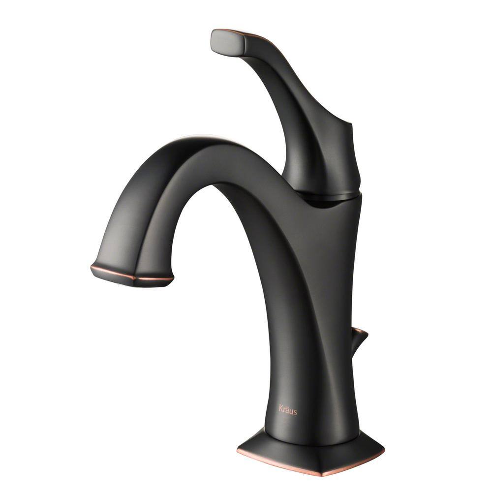 KRAUS Arlo Single Hole Single Handle Bathroom Faucet in Oil Rubbed Bronze KBF-1201ORB