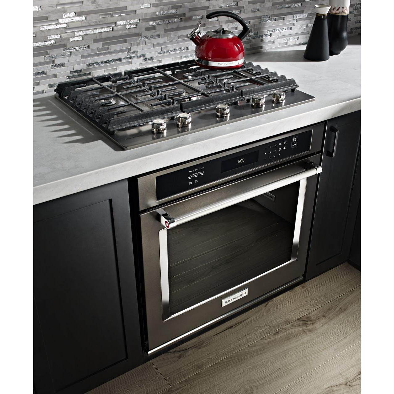 KitchenAid 30-inch Built-In Gas Cooktop with Even-Heat�Burner KCGS550ESS