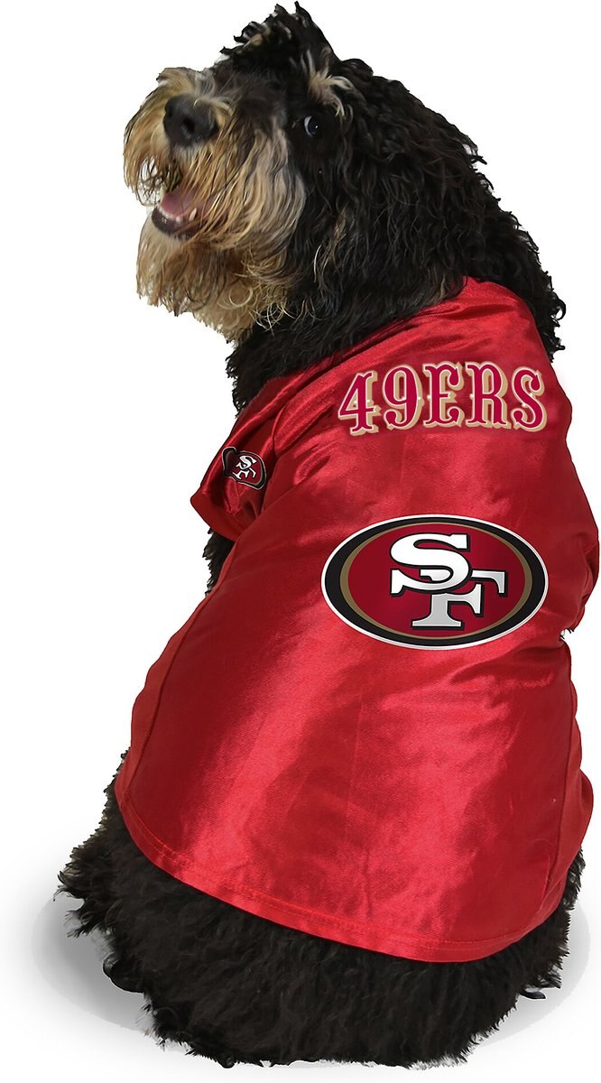 Littlearth NFL Stretch Dog and Cat Jersey， San Francisco 49ers