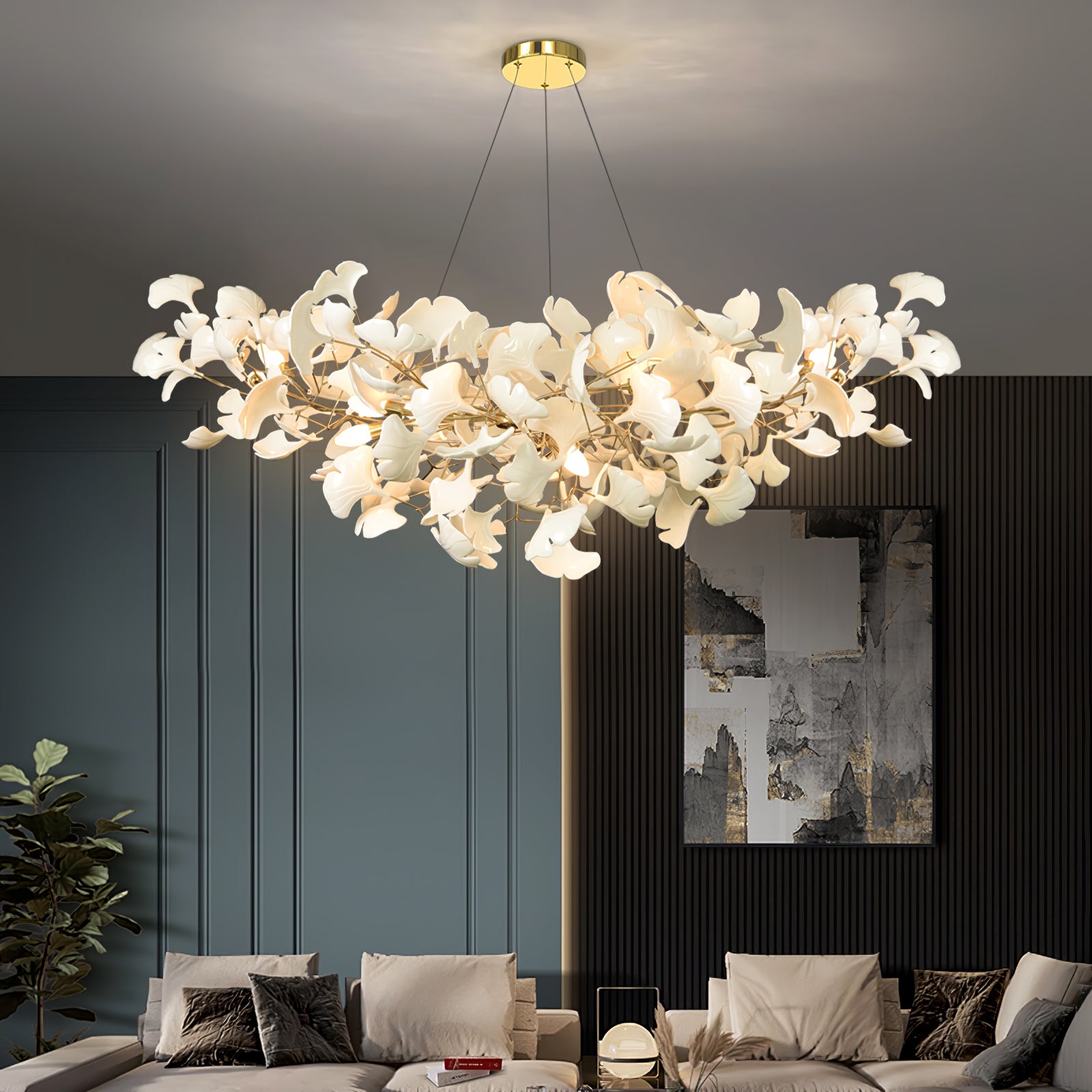 Gingko Chandelier B