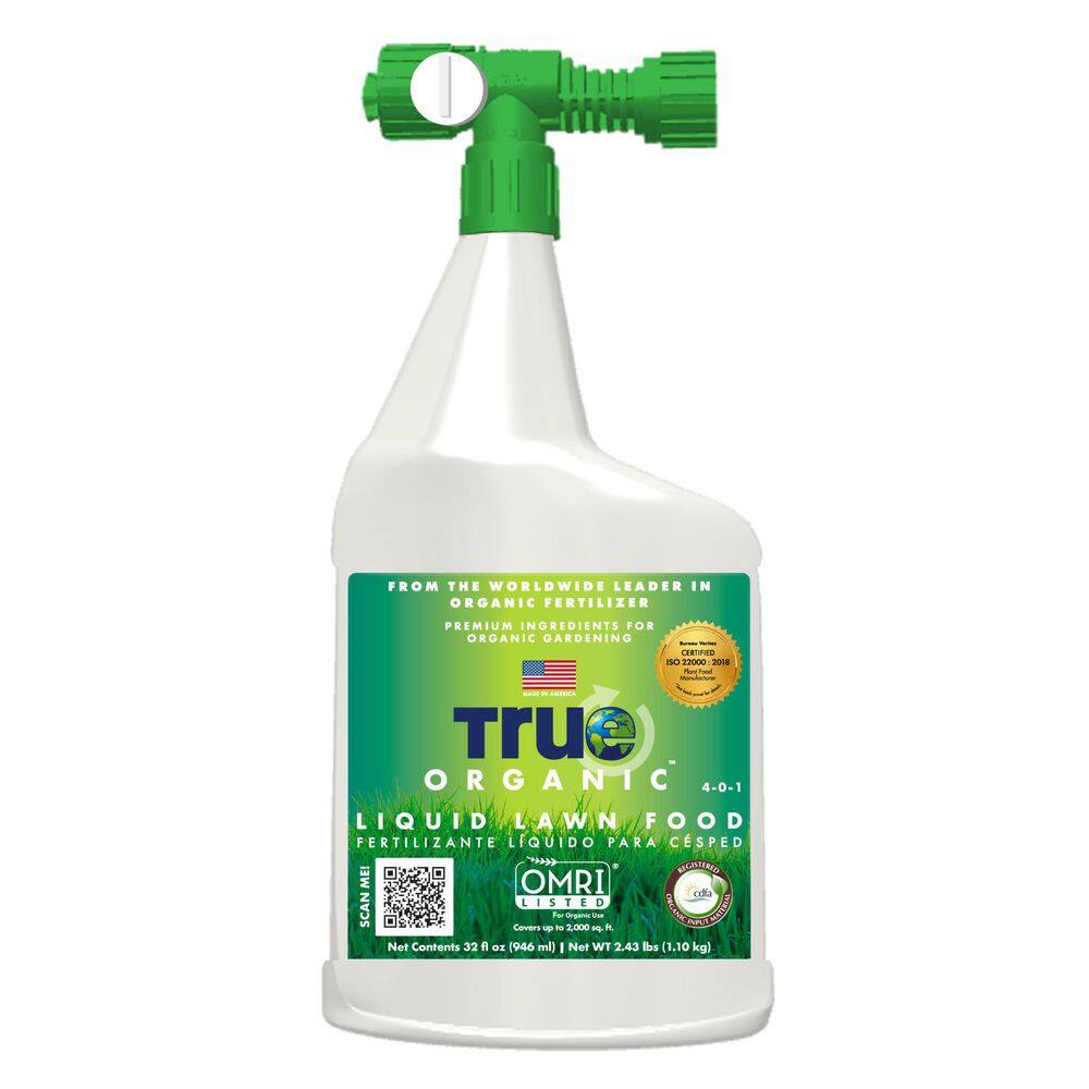 TRUE ORGANIC 32 oz. Organic Lawn Liquid Fertilizer OMRI Listed 4-0-1 R0019