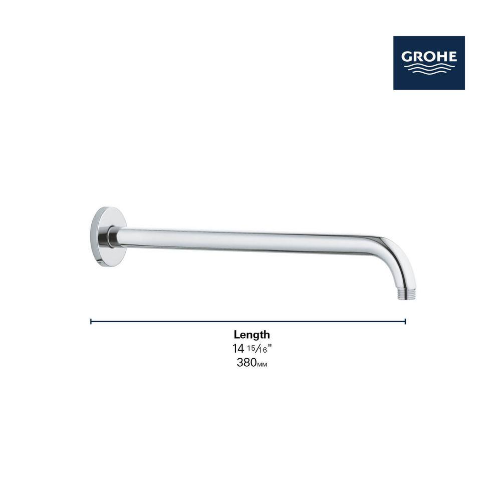 GROHE Rainshower 15 in. Shower Arm Matte Black 285402430