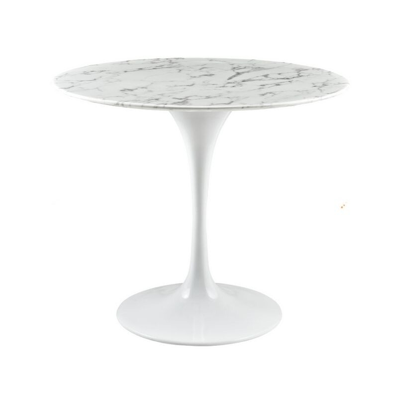 Leo Faux Marble MDF Veneer Dining Table 32\