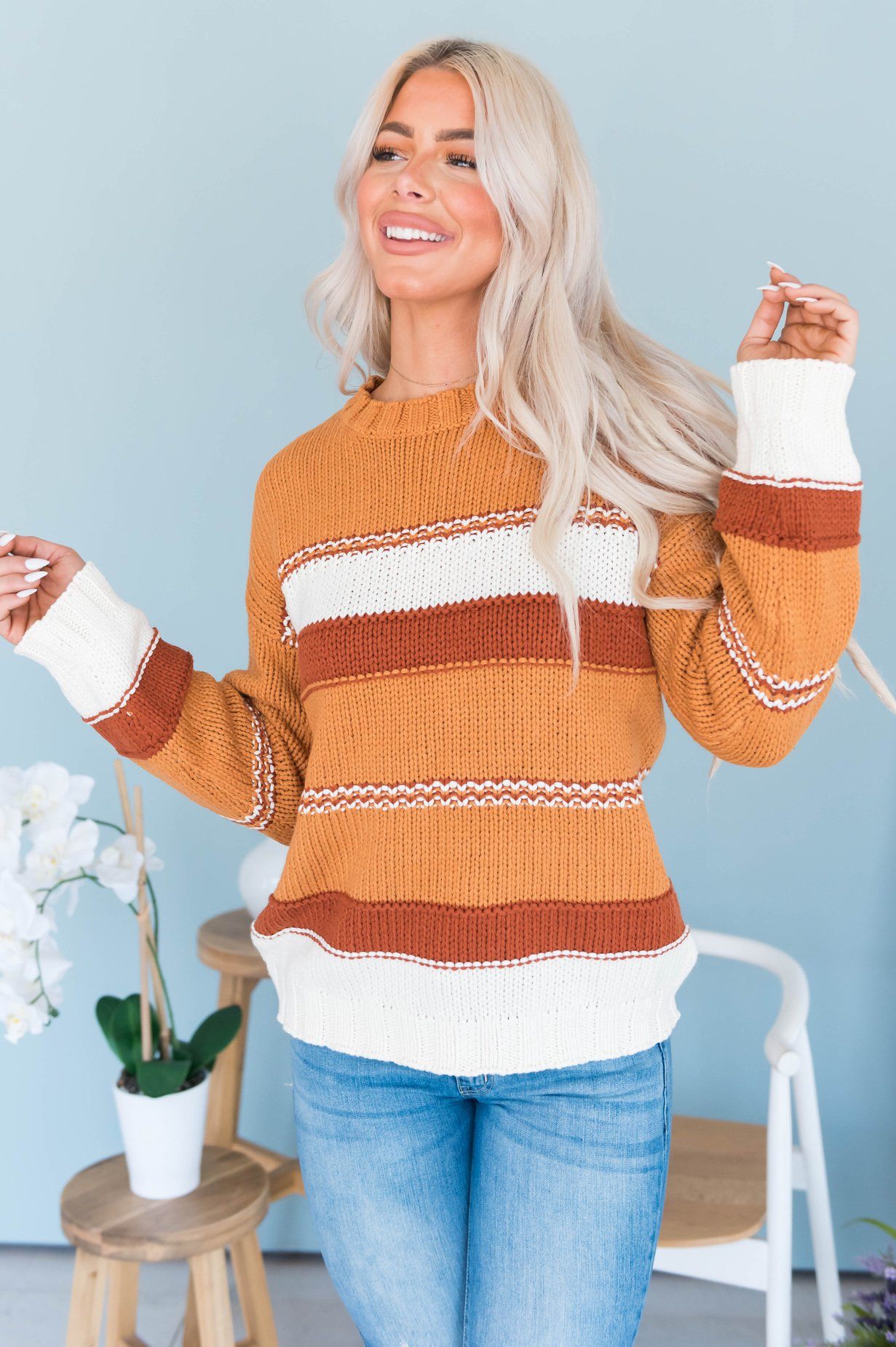 Sunset Ahead Modest Sweater