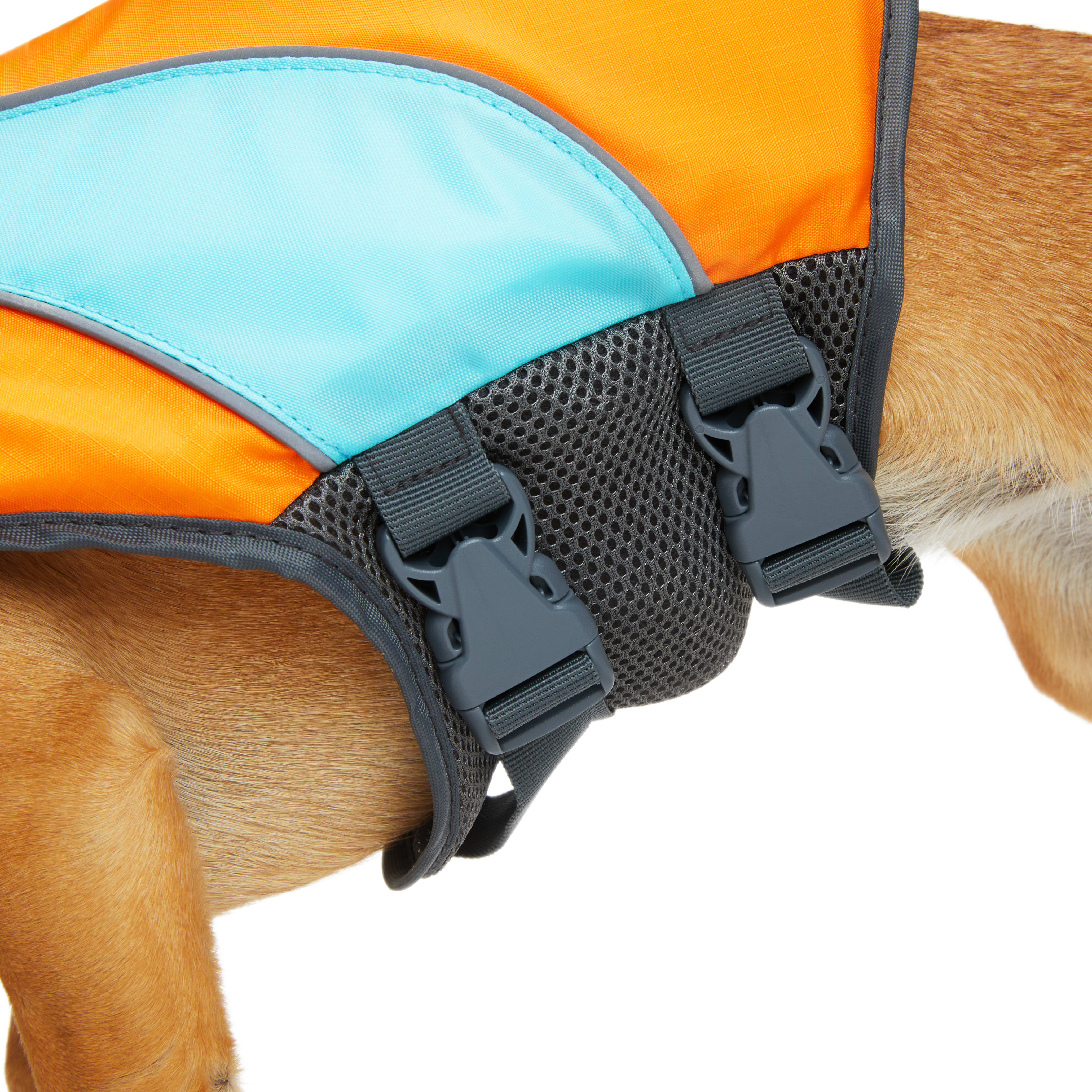 YOULY Orange/Blue Dog Float， XX-Small