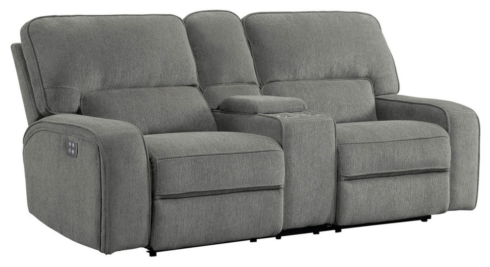 Edition Power Double Reclining Love Seat   Transitional   Loveseats   by Lexicon Home  Houzz