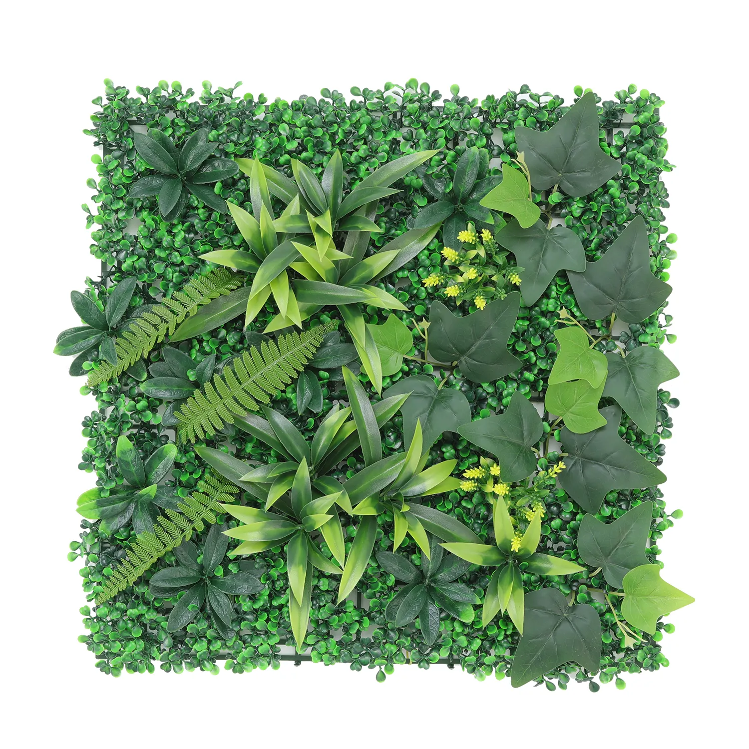 P164 Garden Supplies Faux Plastic Green Leaf  Hedge Fence Screen Panels Artificial Grass Wall