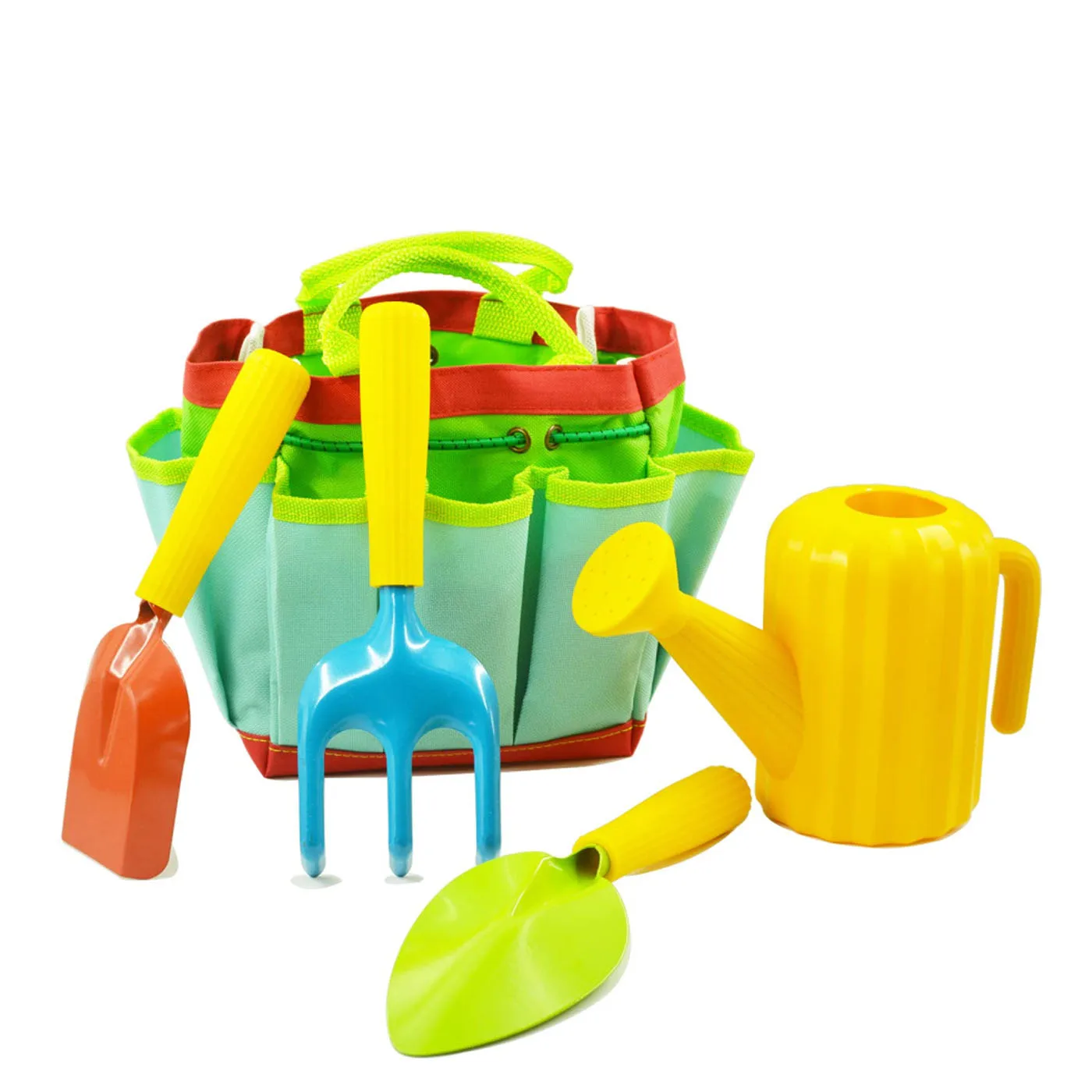 Children's Sand Digging Shovel Beach Toy Playing Sand Outdoor Garden Tools Handbag Gardening Set