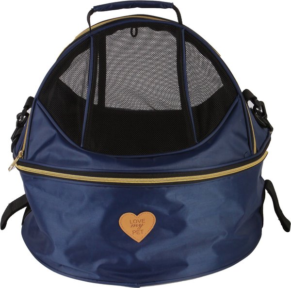 Pet Life Air-Venture Dual-Zip Airline Approved Panoramic Circular Travel Dog Carrier