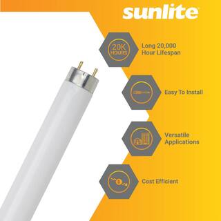 Sunlite 2 ft. 17-Watt T8 Linear Fluorescent Tube Light Bulb Cool White 4100K (30-Pack) HD02295-30