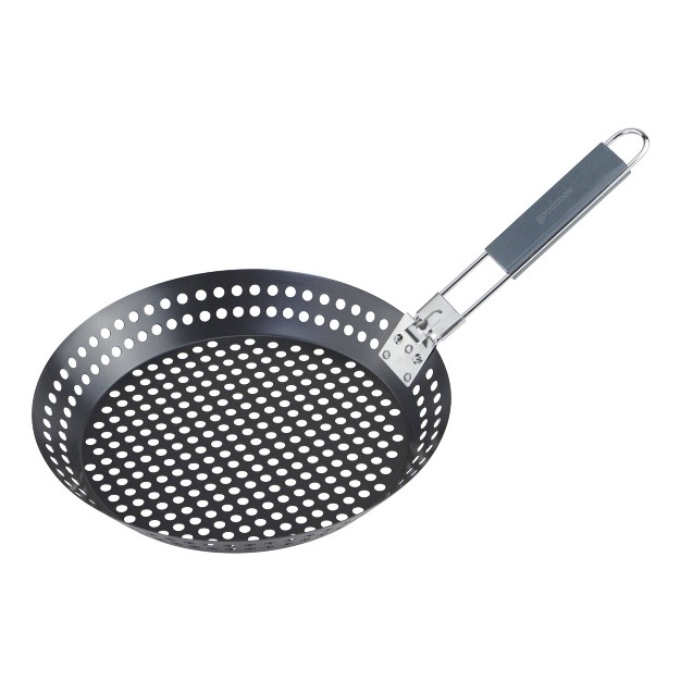 Goodcook Nonstick Carbon Steelpan With Detachable Wood And Metal Handle